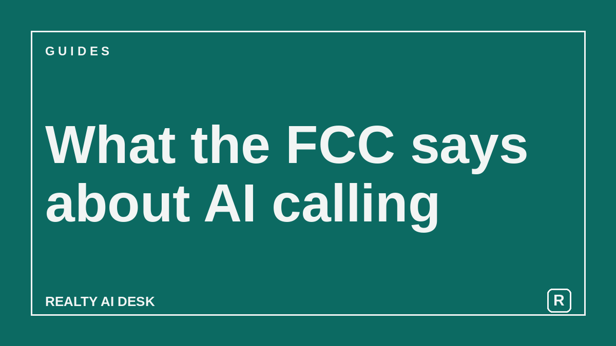 Cover image for an article on whether AI cold calling is legal for real estate agents